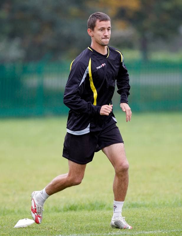 Football. GKS Katowice. Training. 15.01.2015