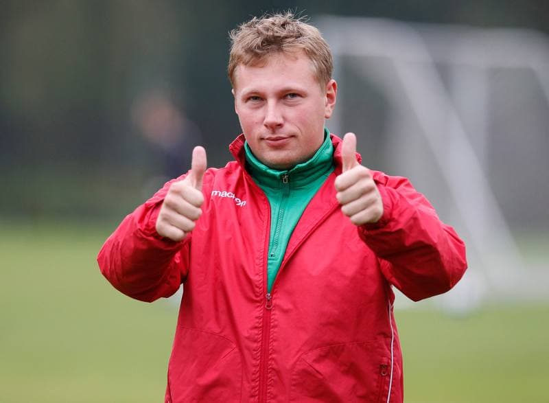 Football. GKS Katowice. Training. 15.01.2015