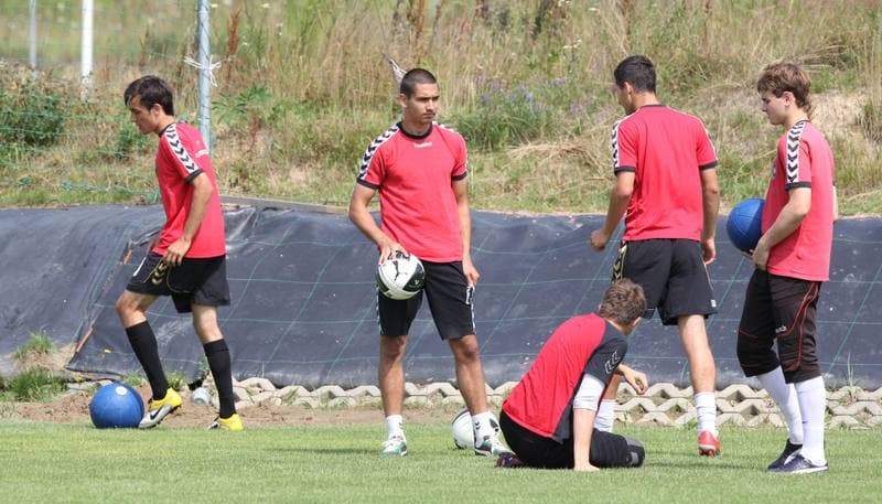Football. Polonia Warszawa. Training. 14.07.2011