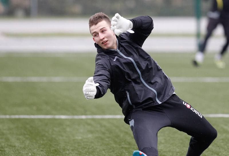 Football. GKS Katowice. Training. 15.01.2015