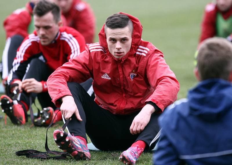 Football. Gornik Zabrze. Training. 12.11.2013