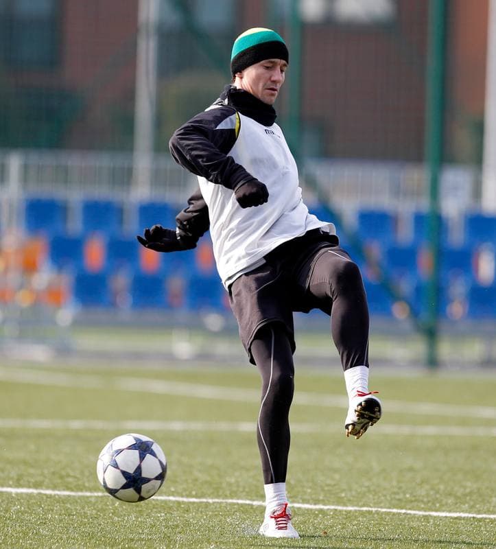 Football. GKS Katowice. Training. 15.01.2015