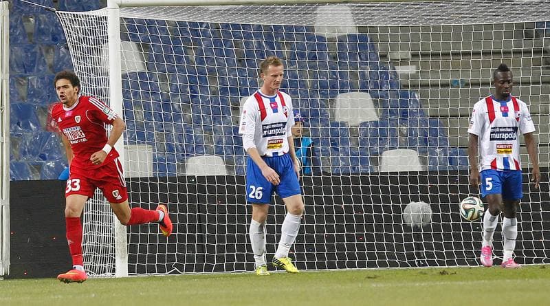 Football. T-Mobile Ekstraklasa. Podbeskidzie Bielsko Biala - Piast Gliwice. 03.11.2014