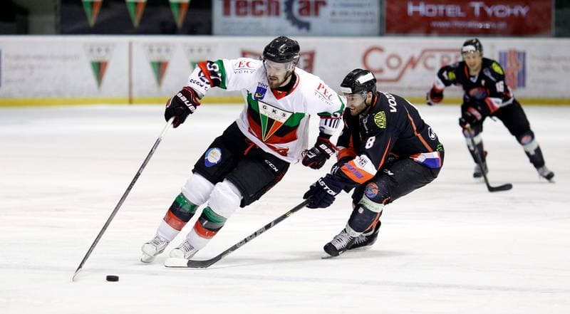 Ice Hockey. Polska Hokej Liga. GKS Tychy - Ciarko KH Sanok. 23.01.2015