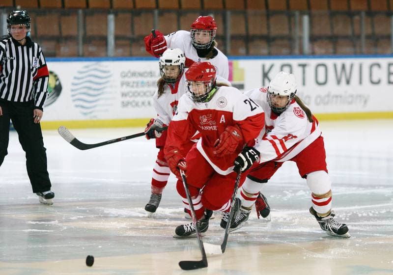 Ice Hockey. U18 Women's World Championship Division I. Poland - Denmark. 25.01.2015