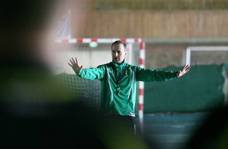 Football. GKS Katowice. Training. 15.01.2015