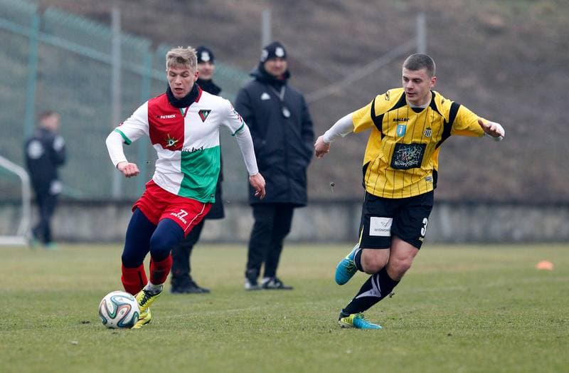 Football. Friendly Match. Zaglebie Sosnowiec - Sandecja Nowy Sacz. 25.02.2015