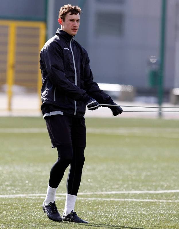 Football. GKS Katowice. Training. 15.01.2015