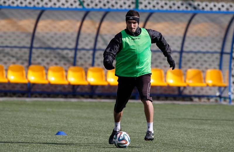 Football. GKS Katowice. Training. 15.01.2015