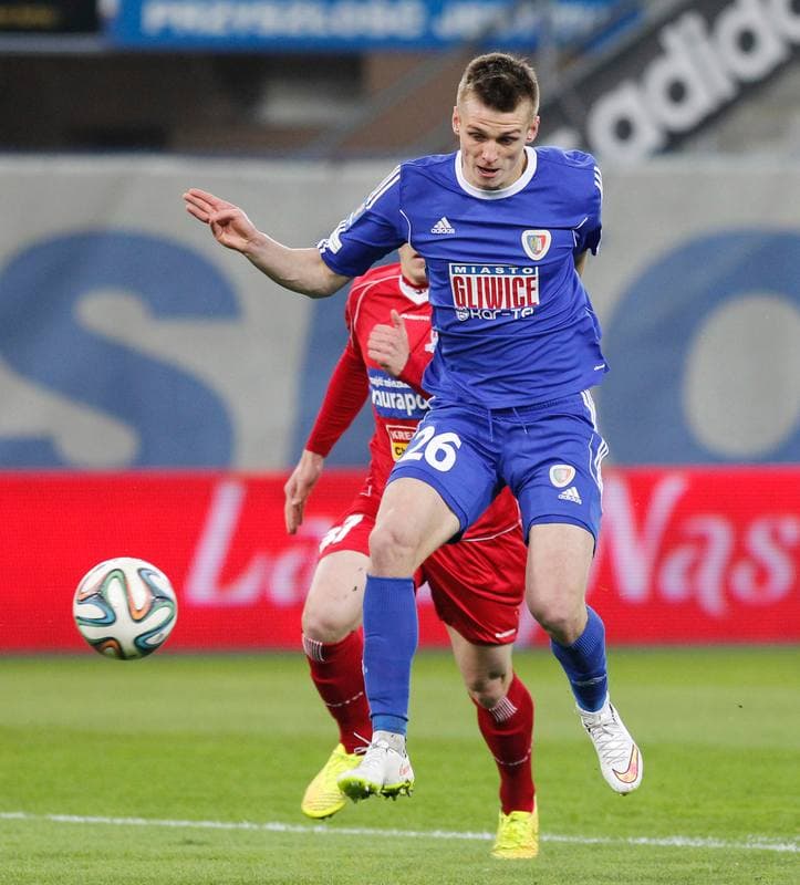 Football. T-Mobile Ekstraklasa. Piast Gliwice - Podbeskidzie Bielsko Biala. 26.04.2015