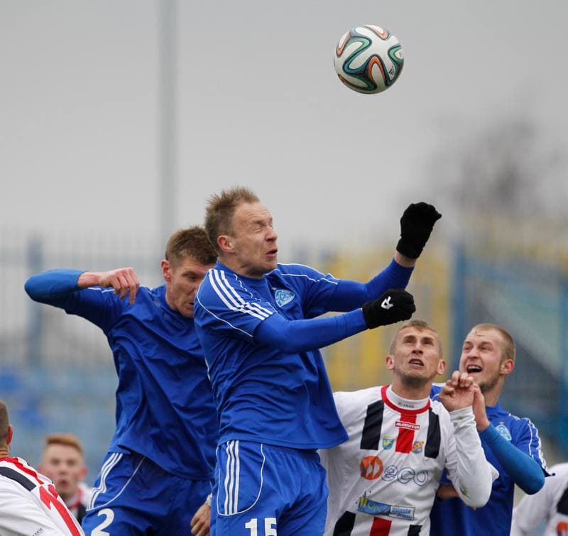 Football. III Liga Opolsko Slaska. Ruch II Chorzow - Odra Opole. 22.03.2015