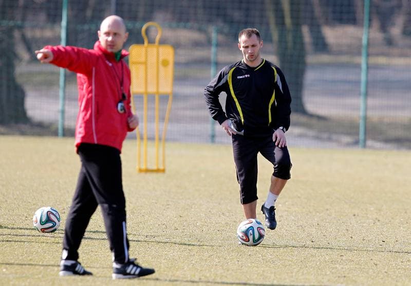 Football. GKS Katowice. Training. 15.01.2015