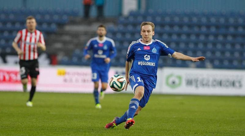 Football. T-Mobile Ekstraklasa. Ruch Chorzow - Cracovia Krakow. 10.04.2015