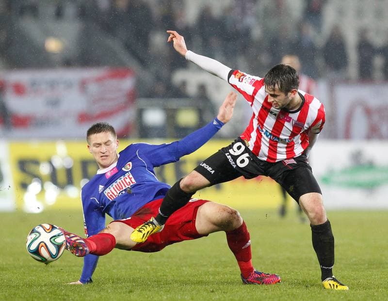 Football. T-Mobile Ekstraklasa. Cracovia Krakow - Piast Gliwice. 13.03.2015
