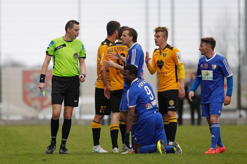 Football. I Liga. Pogon Siedlce - GKS Katowice. 19.04.2015