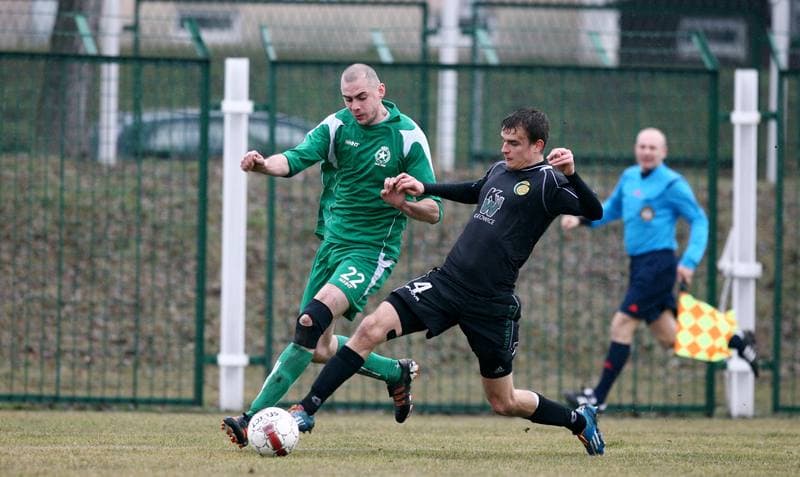Football. III Liga. Grunwald Ruda Slaska - Gornik Wesola. 14.03.2015