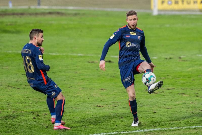 Football. Fortuna I Liga. Zaglebie Sosnowiec - Odra Opole. 13.03.2021