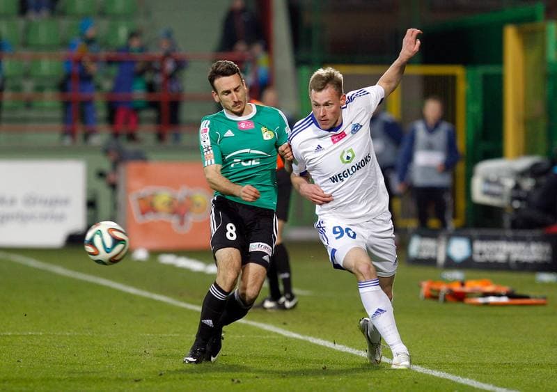 Football. T-Mobile Ekstraklasa. GKS Belchatow - Ruch Chorzow. 16.03.2015