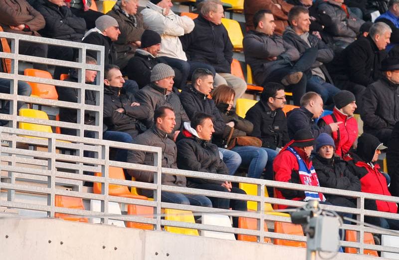 Football. T-Mobile Ekstraklasa. Podbeskidzie Bielsko Biala - Piast Gliwice. 03.11.2014