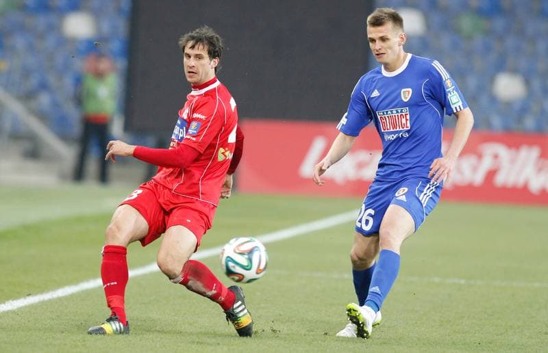 Football. T-Mobile Ekstraklasa. Podbeskidzie Bielsko Biala - Piast Gliwice. 03.11.2014