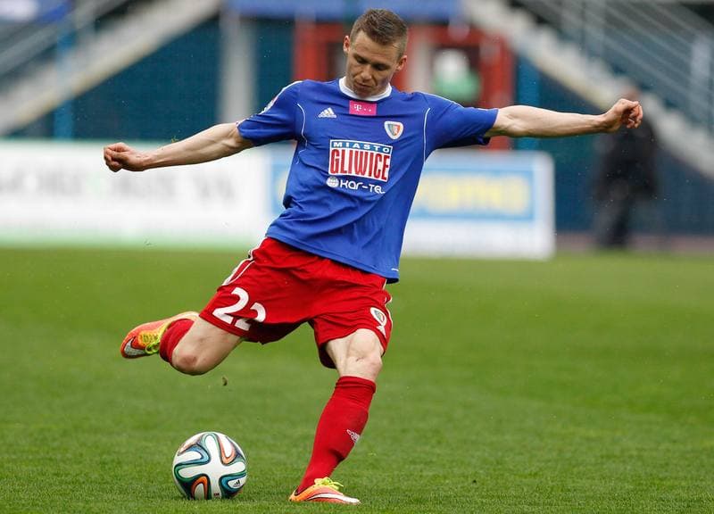 Football. T-Mobile Ekstraklasa. Piast Gliwice - Podbeskidzie Bielsko Biala. 26.04.2015