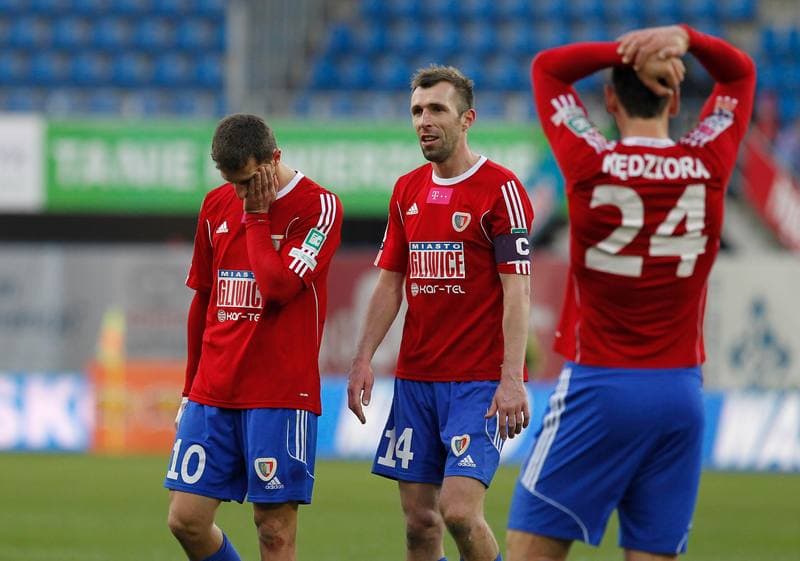Football. T-Mobile Ekstraklasa. Piast Gliwice - Korona Kielce. 22.03.2015