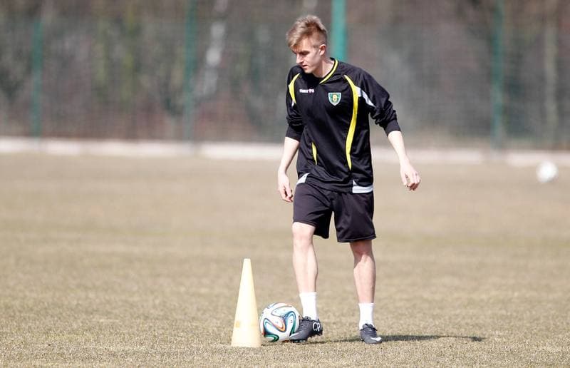 Football. GKS Katowice. Training. 15.01.2015