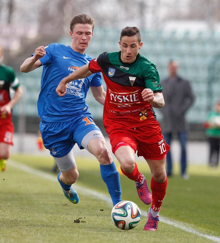 Football. I Liga. GKS Tychy - Termalica Bruk Bet Nieciecza. 28.03.2015