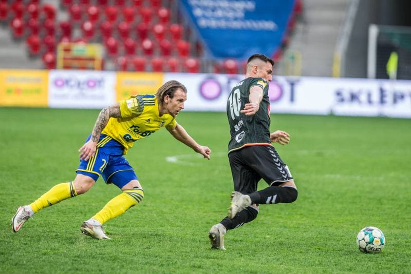 Football. Fortuna I Liga. GKS Tychy - Arka Gdynia. 01.04.2021