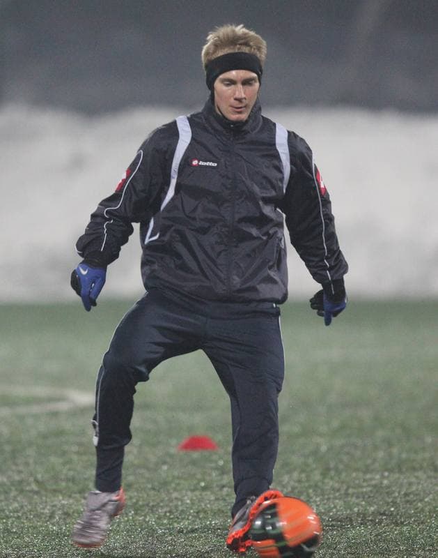 Football. Ruch Chorzow. Training. 17.01.2012