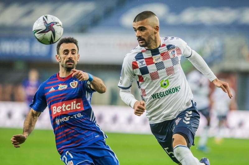 Football. PKO BP Ekstraklasa. Piast Gliwice - Gornik Zabrze. 12.04.2021
