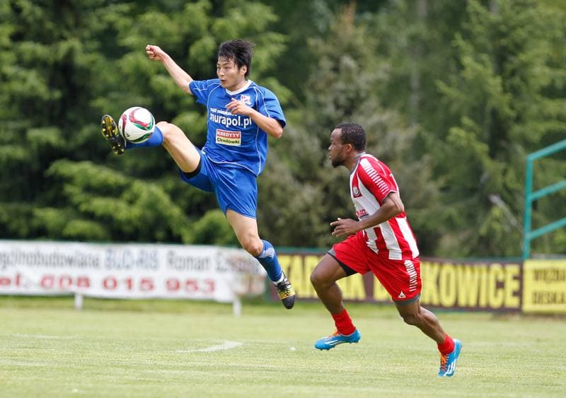 Football. Friendly Match. Podbeskidzie Bielsko Biala - LZS Piotrowka. 24.06.2015