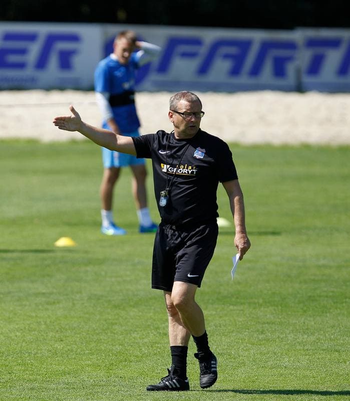 Football. Termalica Bruk-Bet Nieciecza. Training. 03.07.2015