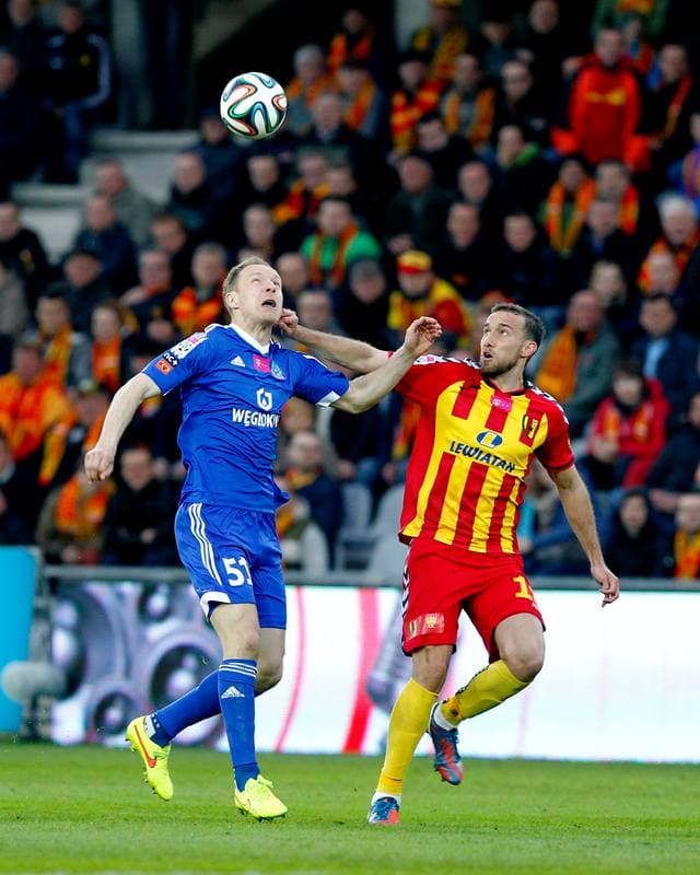 Football. T-Mobile Ekstraklasa. Korona Kielce - Ruch Chorzow. 17.04.2015