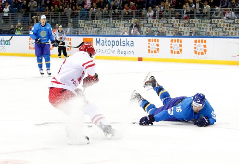 Ice Hockey. IIHF World Championship Division 1A. Poland - Kazakhstan. 23.04.2015