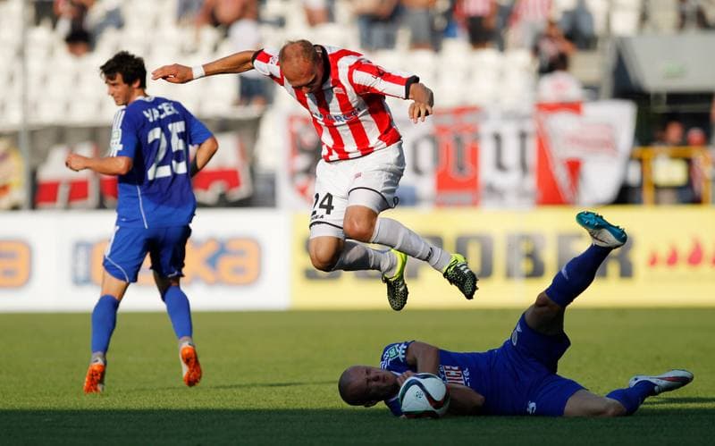 Football. T-Mobile Ekstraklasa. Cracovia Krakow - Piast Gliwice. 13.03.2015
