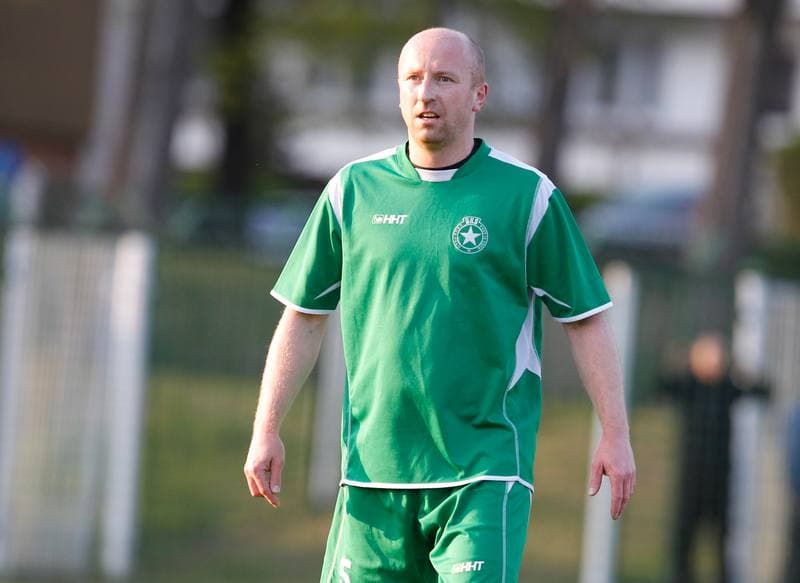 Football. III Liga Opolsko Slaska. Grunwald Ruda Slaska - Polonia Bytom. 29.04.2015