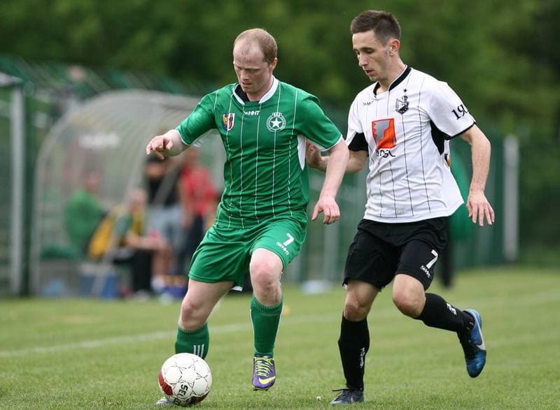 Football. III Liga Opolsko Slaska. Grunwald Ruda Slaska - Szombierki Bytom. 09.05.2015