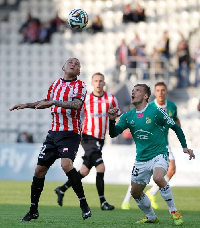 Football. T-Mobile Ekstraklasa. Cracovia Krakow - GKS Belchatow. 10.05.2015