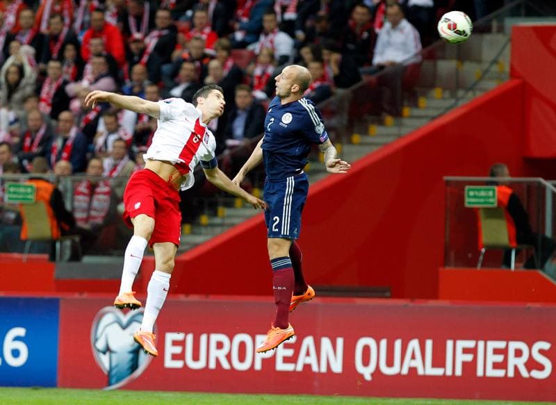 Football. UEFA European Qualifiers. Poland - Scotland. 14.10.2014