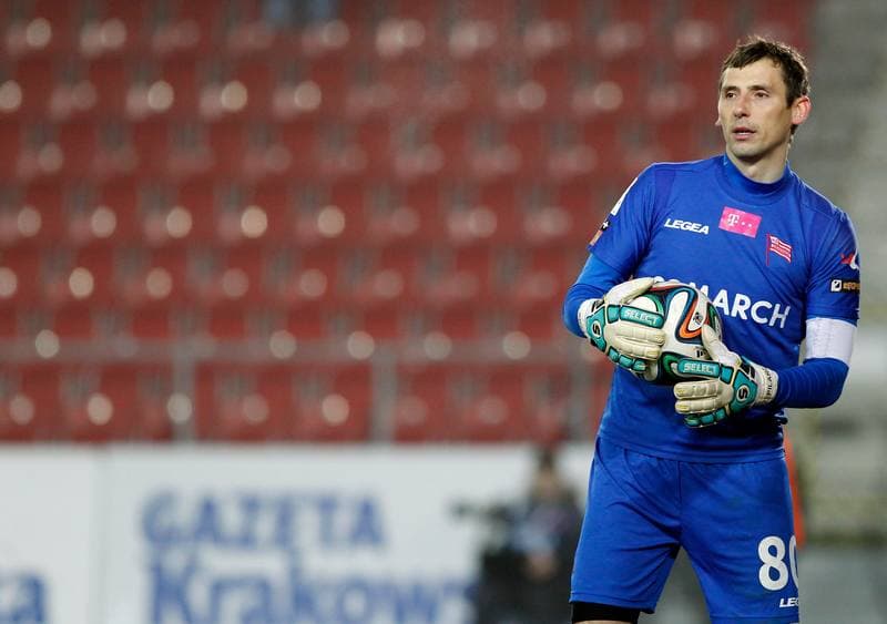 Football. T-Mobile Ekstraklasa. Cracovia Krakow - Jagiellonia Bialystok. 06.12.2014