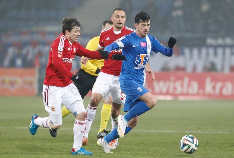 Football. T-Mobile Ekstraklasa. Wisla Krakow - Lech Poznan. 07.12.2014