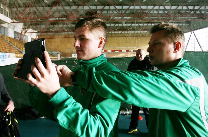 Football. GKS Katowice. Training. 15.01.2015