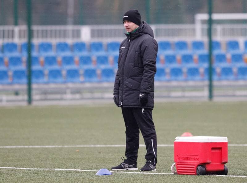 Football. GKS Katowice. Training. 15.01.2015