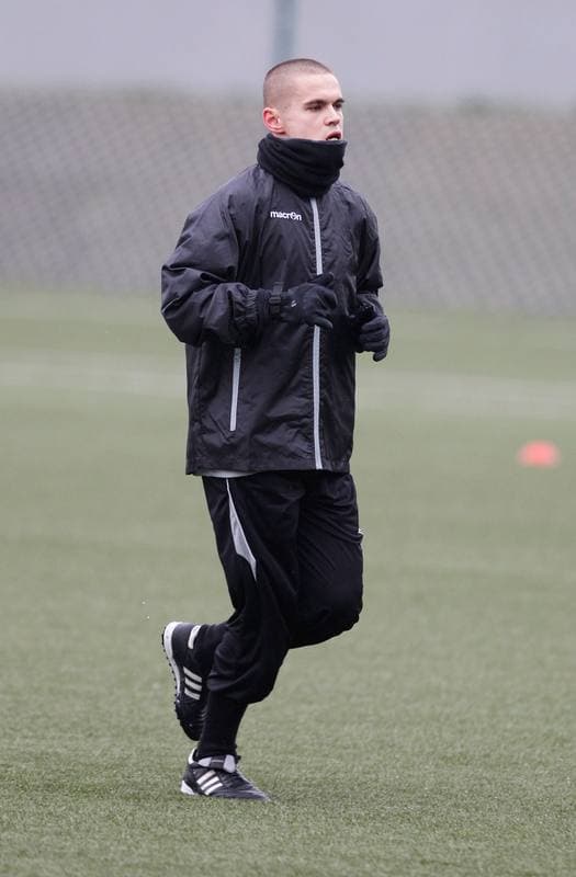 Football. GKS Katowice. Training. 15.01.2015