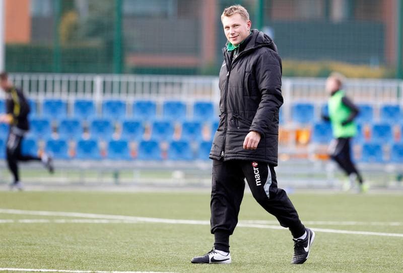 Football. GKS Katowice. Training. 15.01.2015