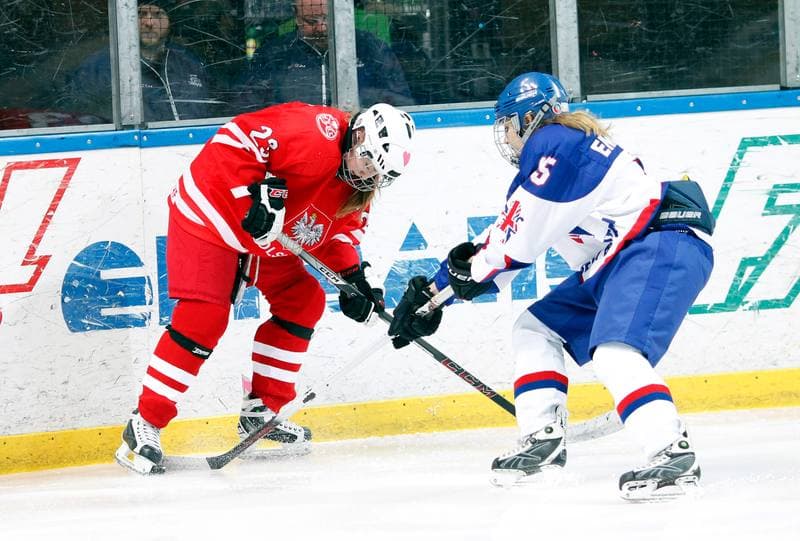 Ice Hockey. U18 Women's World Championship Division I. Poland - Great Britain. 25.01.2015