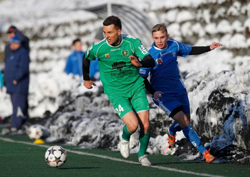 Football. Friendly Match. GKS Katowice - MKS Kluczbork. 31.01.2015