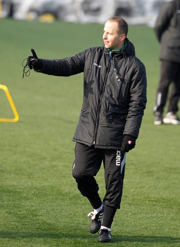 Football. GKS Katowice. Training. 15.01.2015