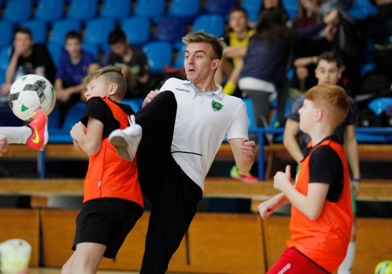 Football. GKS Katowice. Training. 05.02.2015